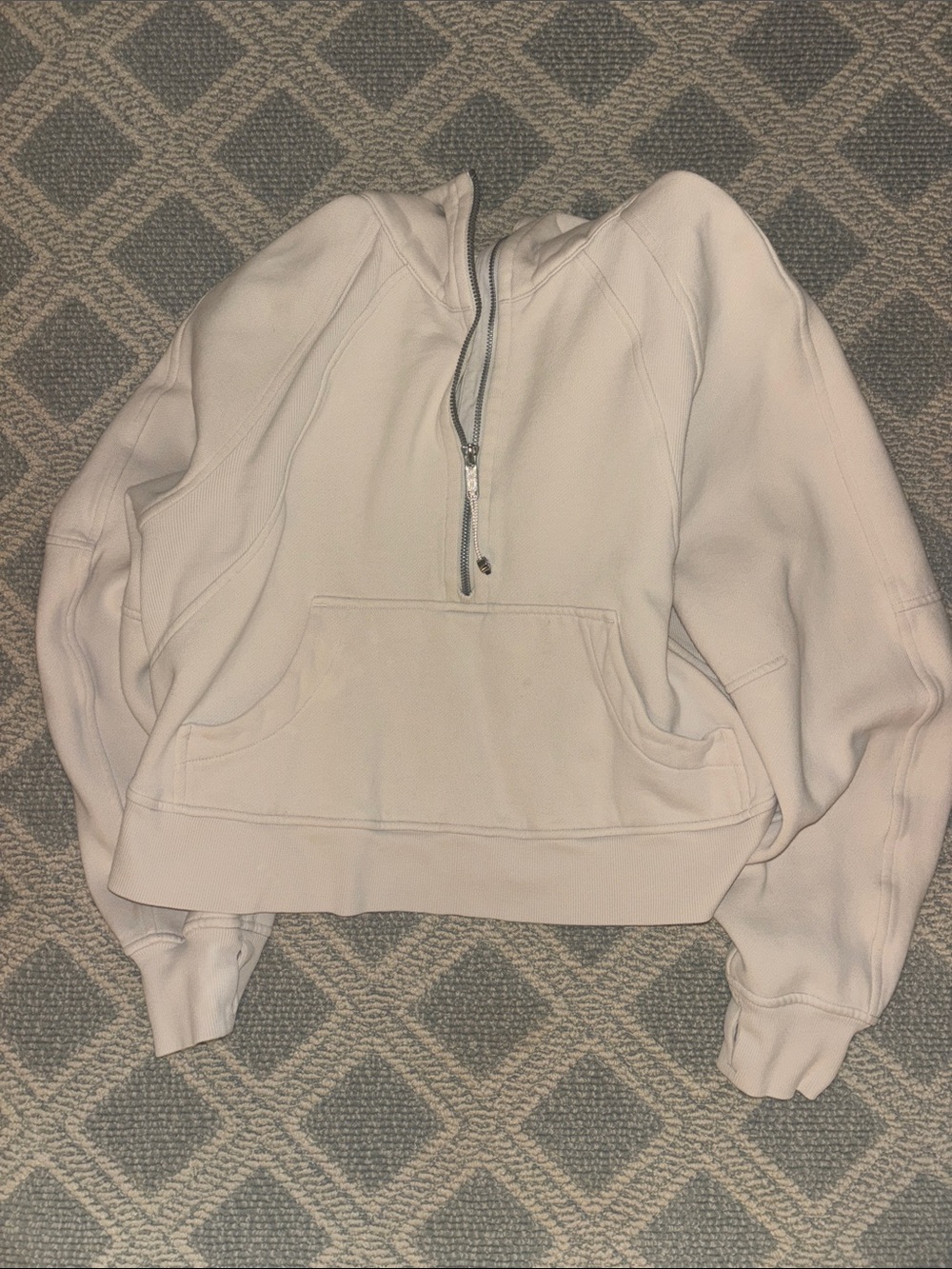 Lululemon Women’s Half-Zip Pullover Hoodie - Cream